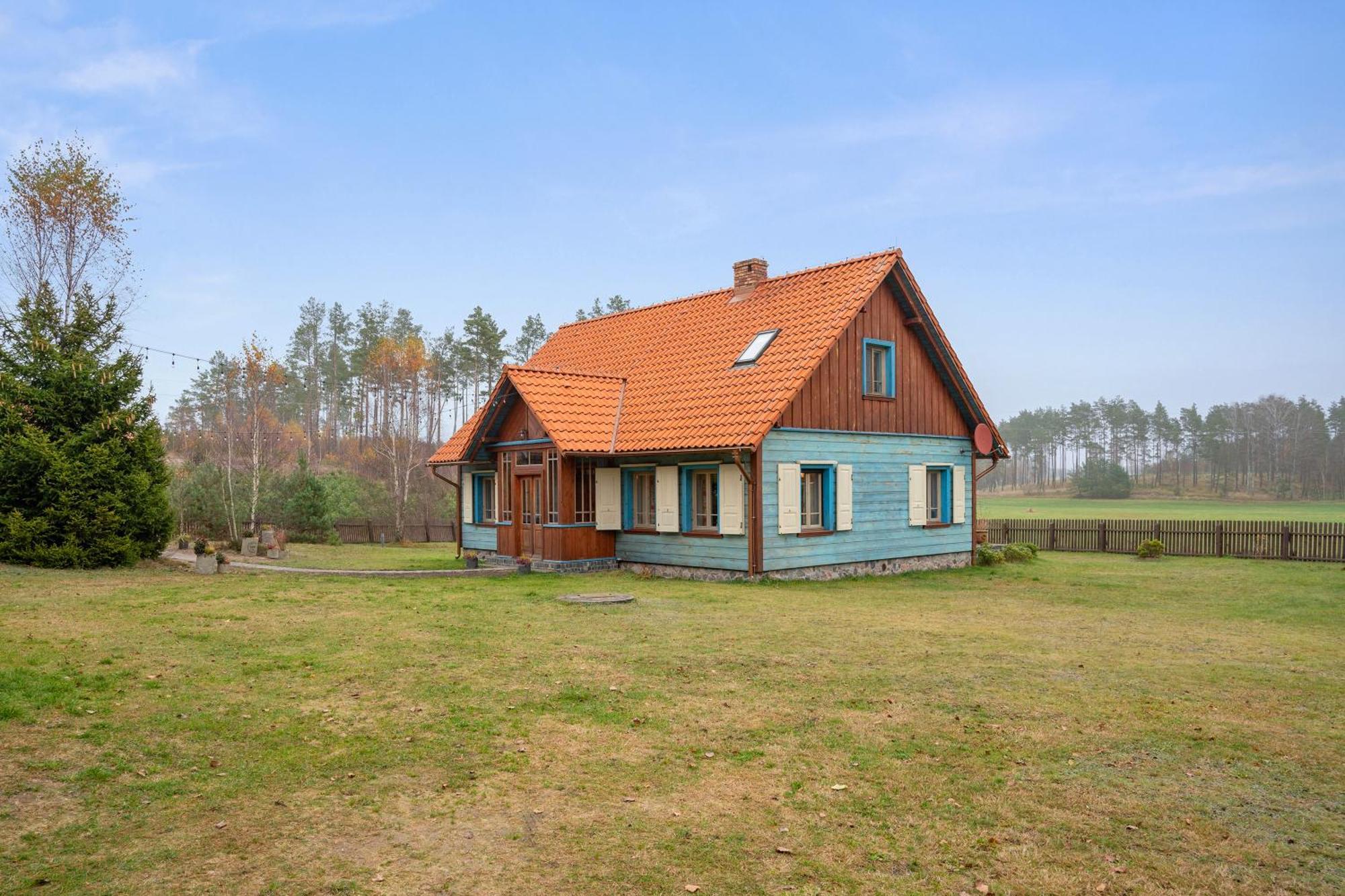 Lesny Dworek Sominy - Dom Z Sauna I Kominkiem Bagian luar foto