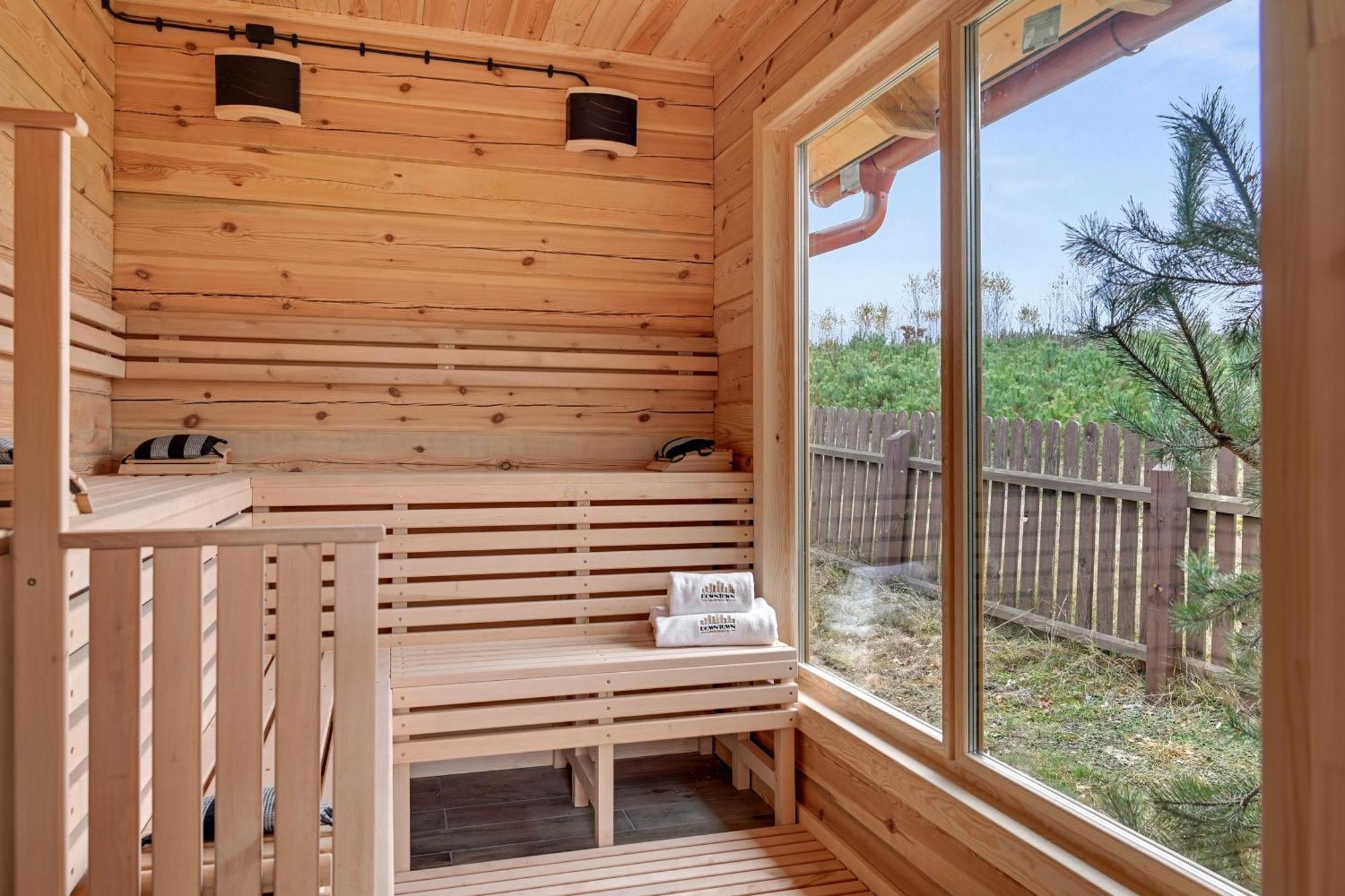 Lesny Dworek Sominy - Dom Z Sauna I Kominkiem Bagian luar foto